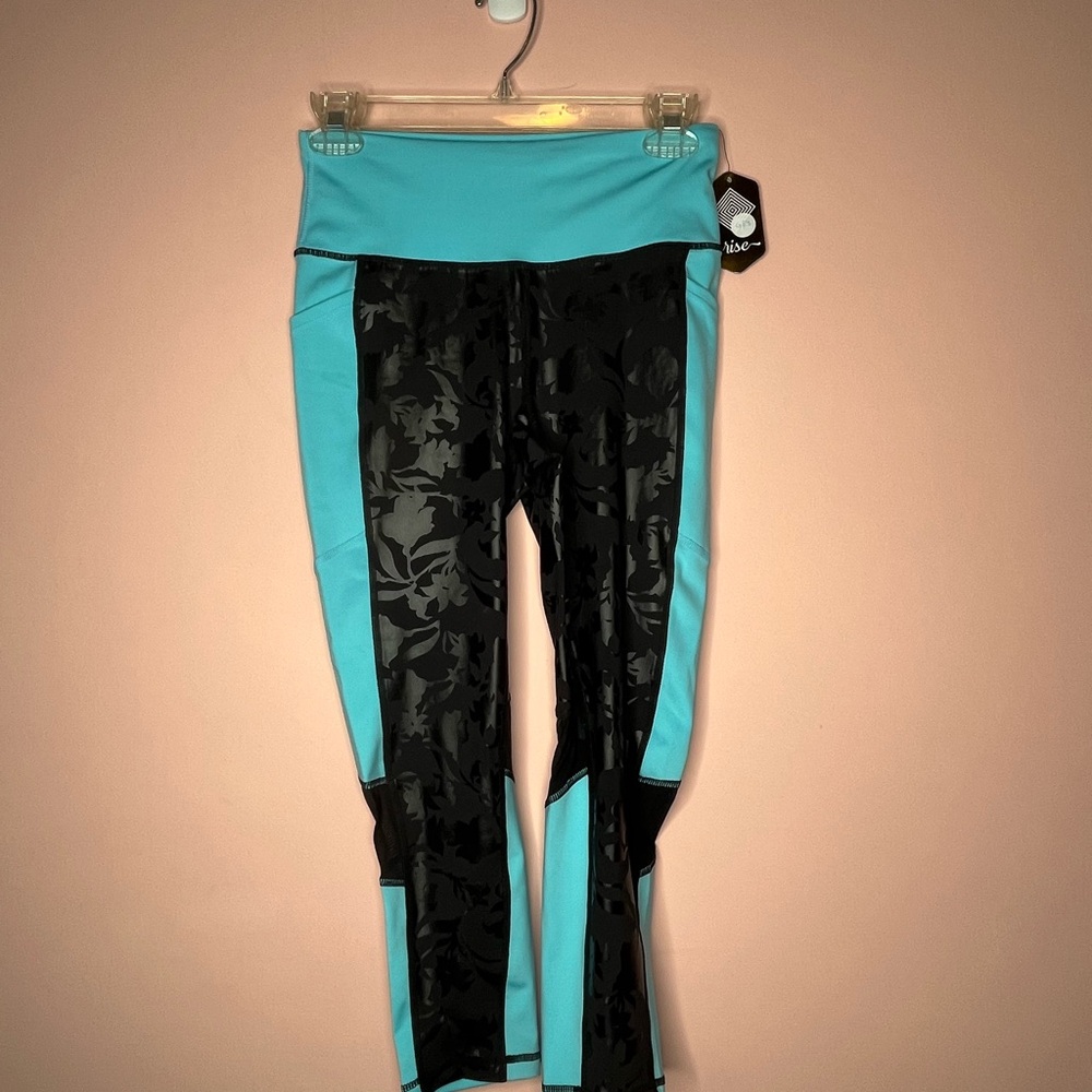 NWT LuLaRoe Black and Blue Leggings